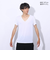 クー（Coo.）ドライプラスクール 半袖Vネックシャツ 891CO4GC0007 WHT 冷感