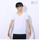 クー（Coo.）ドライプラスクール 半袖Vネックシャツ 891CO4GC0007 WHT 冷感