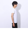 クー（Coo.）ドライプラスクール 半袖Vネックシャツ 891CO4GC0007 WHT 冷感