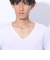 クー（Coo.）ドライプラスクール 半袖Vネックシャツ 891CO4GC0007 WHT 冷感