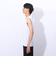 クー（Coo.）ドライプラスクール Vネックノースリーブシャツ 891CO4GC0008 WHT 冷感 白
