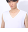 クー（Coo.）ドライプラスクール Vネックノースリーブシャツ 891CO4GC0008 WHT 冷感 白