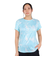 ドライプラスクール SHINE BLOCK メッシュ半袖Tシャツ CT4S0050-TR864-GRSD SAX