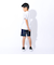 ジュニア ドライプラスクール SHINE BLOCK メッシュハーフパンツ PT4S0068-TR868-GRSD NVY
