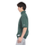 ラッセル（RUSSELL）16/-OE ハーフジップ 半袖スウェットシャツ RBM24S0011 DGRN