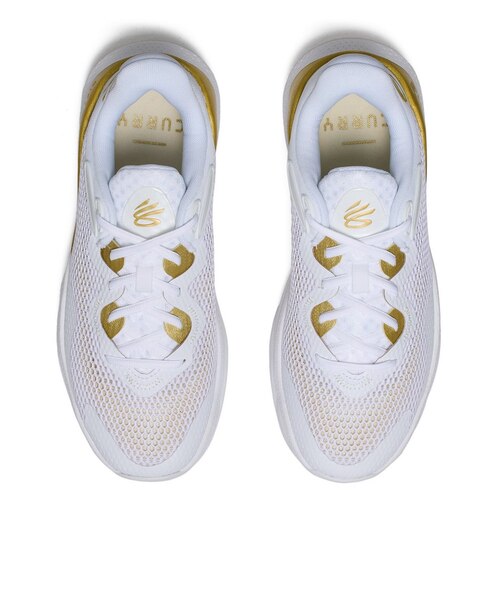 ステフィンカリー　バスケットシューズ　ホワイトゴールド アンダーアーマー（UNDER ARMOUR）バスケ シューズ バッシュ カリー