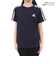 アディダス（adidas）キッズ エッセンシャルズ プラス レギュラーフィット スリーストライプス 半袖Tシャツ KWF30-JE1697