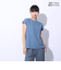 エルケクス（ELKEX）F/S WAFFLE BOAT NECK 半袖Tシャツ EKL4S10017 BLU