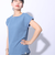 エルケクス（ELKEX）F/S WAFFLE BOAT NECK 半袖Tシャツ EKL4S10017 BLU