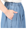 メランジデニムワイドパンツ n-6043 LBLU