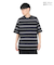 ニューエラ（NEW ERA）半袖 オーバーサイズド コットンTシャツ Multi Border 14121839