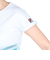 フィラ（FILA）テニスウェア レディース 波間パネルプリント バックホールメッシュ クルーネックTシャツ VL2832-04 速乾