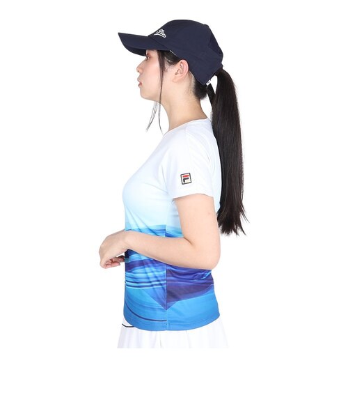 フィラ（FILA）テニスウェア レディース 波間パネルプリント バック