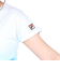 フィラ（FILA）テニスウェア レディース 波間パネルプリント バックホールメッシュ クルーネックTシャツ VL2832-12 速乾
