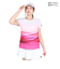 フィラ（FILA）テニスウェア レディース 波間パネルプリント バックホールメッシュ クルーネックTシャツ VL2832-19 速乾