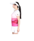 フィラ（FILA）テニスウェア レディース 波間パネルプリント バックホールメッシュ クルーネックTシャツ VL2832-19 速乾