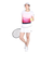 フィラ（FILA）テニスウェア レディース 波間パネルプリント バックホールメッシュ クルーネックTシャツ VL2832-19 速乾