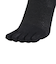 クー（Coo.）マルチノンパイル 5本指ソックス 3足組 23 24S895Q3OK0015BLK