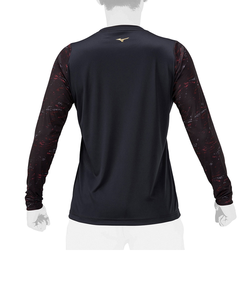 ミズノ（MIZUNO）野球ウェア グラフィック 長袖Tシャツ