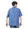 エスエーエス（SAS）ストライプ開襟半袖シャツ SAS2345801-72 D/BLUE