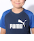 プーマ（PUMA）ボーイズ ポリ 半袖Tシャツ & ショーツセット 849634 14 NVY