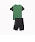 プーマ（PUMA）ボーイズ ポリ 半袖Tシャツ & ショーツセット 849634 86 GRN
