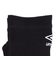 アンブロ（UMBRO）サッカー ソックス 靴下 五本指ミドルソックス UAS8422 BLK 24 22-24cm