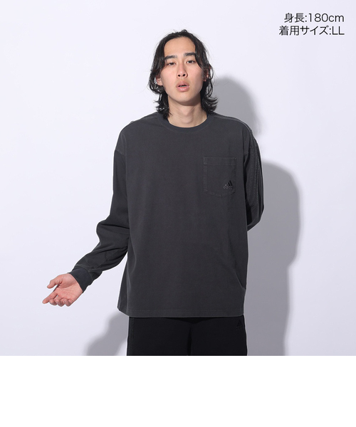 アディダス（adidas）スリーストライプス WASH ロングスリーブTシャツ