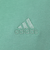 アディダス（adidas）スリーストライプス スウェット半袖シャツ KUE37-IT0898 グリーン ヘビーウェイト ルーズフィット