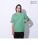 アディダス（adidas）スリーストライプス Tシャツ 半袖 KUE43-IT0914 グリーン ヘビーウェイト ルーズフィット