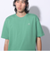 アディダス（adidas）スリーストライプス Tシャツ 半袖 KUE43-IT0914 グリーン ヘビーウェイト ルーズフィット