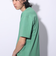 アディダス（adidas）スリーストライプス Tシャツ 半袖 KUE43-IT0914 グリーン ヘビーウェイト ルーズフィット