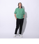 アディダス（adidas）スリーストライプス Tシャツ 半袖 KUE43-IT0914 グリーン ヘビーウェイト ルーズフィット