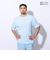 ドライプラスクール シャインブロック メッシュ 半袖Tシャツ CT4S0027-TR863-GRES LBLU