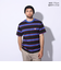 エクストララージ（XLARGE）XL91 ストライプ ショートスリーブ Tシャツ 101241011013-BLUE