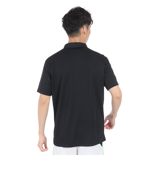 ナイキ（NIKE）ポロシャツ 半袖 速乾 ブラック 黒 ナイキコート ドライ