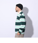 エクストララージ（XLARGE）EMBLEM STRIPED RUGBY シャツ 101241013001-GREEN