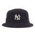 ニューエラ（NEW ERA）帽子 バケット01 ハット ニューヨーク・ヤンキース クーパーズタウン ネイビー 14109578