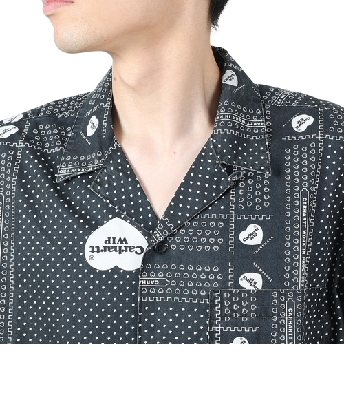 カーハート(CARHARTT)半袖 HEART BANDANA シャツ I03307524MXX(Men’s) カーハート（CARHARTT）半袖 HEART BANDANA シャツ I03307524MXX