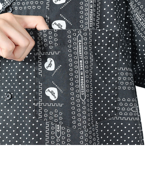 カーハート（CARHARTT）半袖 HEART BANDANA シャツ I03307524MXX