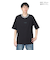 襟ライン ロゴ刺繍 半袖Tシャツ BU2345805:19:BLACK