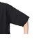 襟ライン ロゴ刺繍 半袖Tシャツ BU2345805:19:BLACK