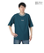 襟ライン ロゴ刺繍 半袖Tシャツ BU2345805:65:GREEN