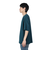 襟ライン ロゴ刺繍 半袖Tシャツ BU2345805:65:GREEN
