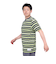 半袖 ストライプ Tシャツ SL24SSM-APP014-NVY