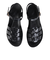 サンダル クッションソールフラットサンダル 6352BLACK