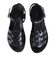 サンダル クッションソールフラットサンダル 6352BLACK