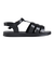 サンダル クッションソールフラットサンダル 6352BLACK