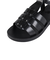 サンダル クッションソールフラットサンダル 6352BLACK