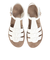 サンダル クッションソールフラットサンダル 6352WHITE
